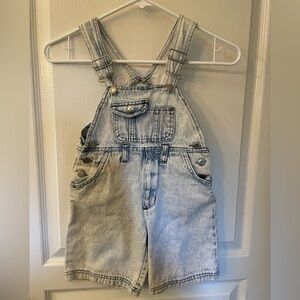 Classic Light Wash Kids Overalls